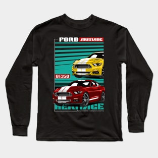 Iconic V8 Mustang GT350 Car Long Sleeve T-Shirt